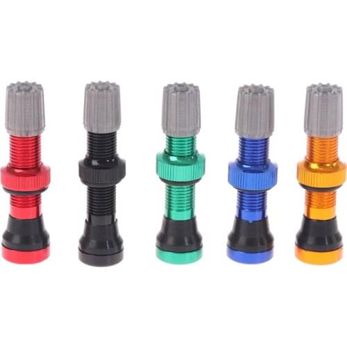 Tubeless Valve Bicycle Valve for Road MTB Bicycle Tubeless Tires Brass Core Alloy Stem Tubeless Sealant Compatible