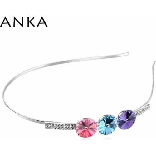 Free Shipping Clear Crystal Rhinestone Flower Party Bridal Headband Hair Band Main Stone Crystals from Austrian #106979