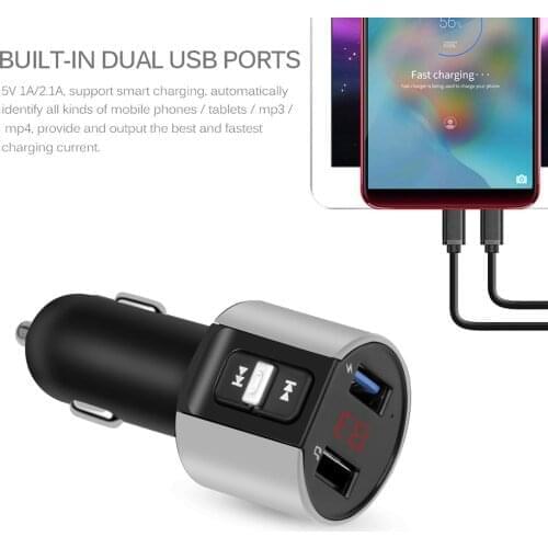 FM Transmitter Car Wireless Bluetooth 5.0 FM Radio Modulator Car Kit 3.1A USB Car Charger Handsfree Aux Audio MP3 Player Adapter