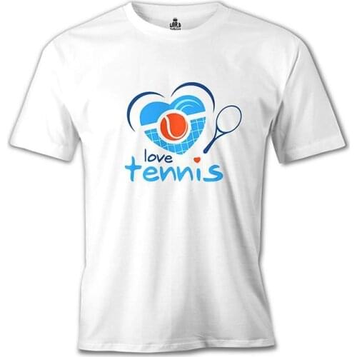 Love Tennis - Beat White Men Women Unisex Tshirt High Quality Famous Turkish Fabric and Textile T-shirt Production printed T-Shirt