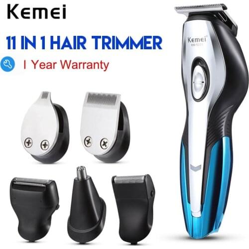 Kemei Professional Hair Trimmer Men 11 in 1 Hair Trimmer Clipper Used as Hair Cutter Beard Trimmer