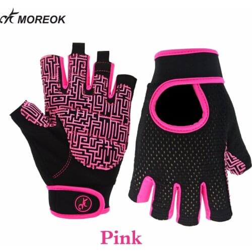 Lycra Gym fitness workout weight lifting gloves Breathable anti-slip plam with adjustable strap