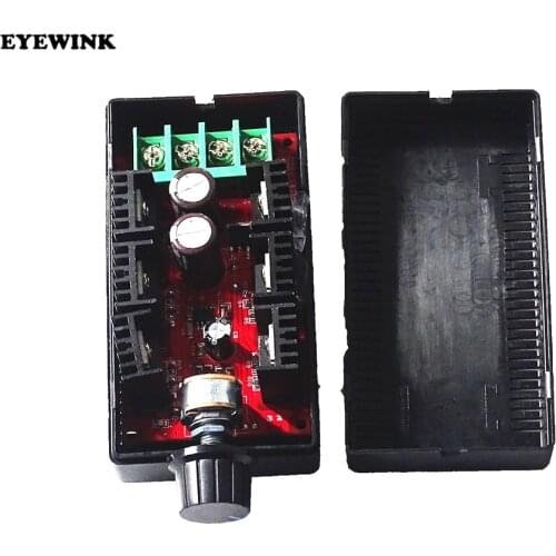 12V 24V 48V 2000W MAX 10-50V 40A PWM HHO DC Motor Speed Control Board RC Controller Module With Housing Extension Cable