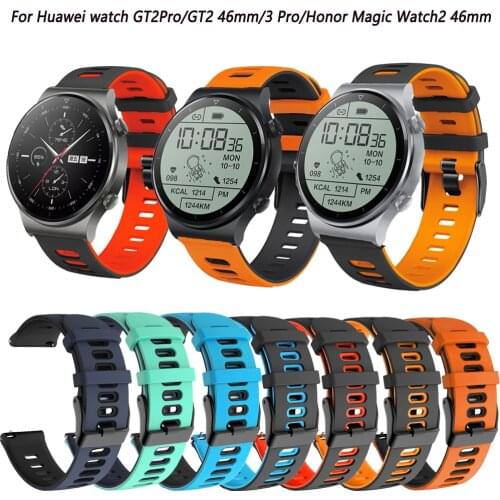 Smartwatch Band Strap Replacement For Huawei Watch GT2Pro/GT2 46mm/3 Pro/Honor Magic Watch2 46mm Silicone Original Wristband