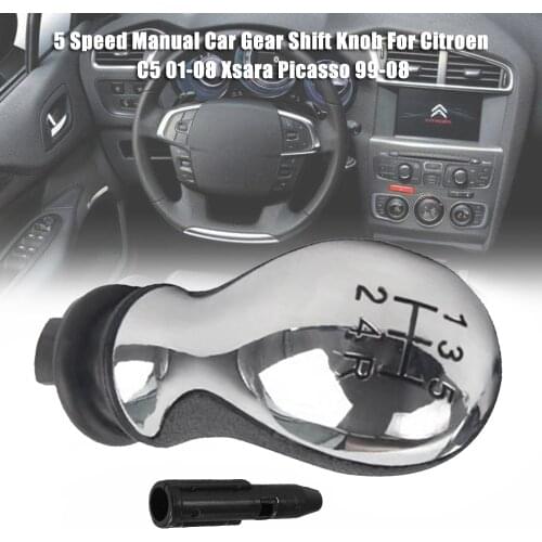 Car Gear Shift Knob 5 Speed Manual for Citroen C5 01-08 Xsara Picasso 99-08
