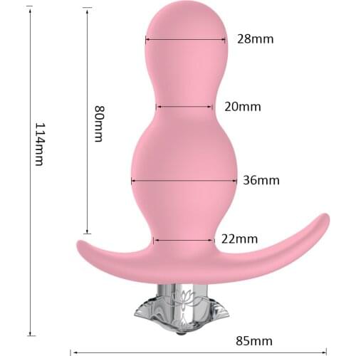 Silicone Anal Beads Butt Plug Bullet Vibrator AAA Battery Sex Toys For Women Male Masturbation G Spot Prostate Massager