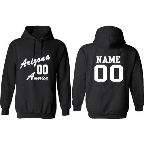 America Arizona male pullover custom name number photo Atlanta sweatshirt nation flag country college casual clothes