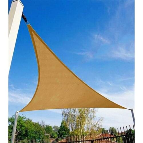 Outdoor Triangle Sun Shelter Camping Canopy Garden Patio Pool Shade Sail Awning 3X3X3m or 3.6X3.6X3.6m