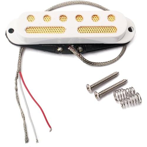 3Pcs Guitar Hand Wound Pickups w/ Screws &Sprigns A5 Pickups Bridge Neck Vintage Hand Wound Custom Pickup for ST Fender Guitar