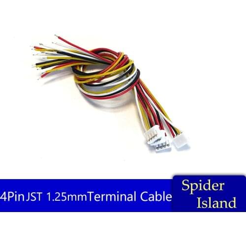 100% work 100pcs/Lot Connector Micro JST 1.25MM 4Pin Female Connector Plug with Wires Cables for LED Striped DIY