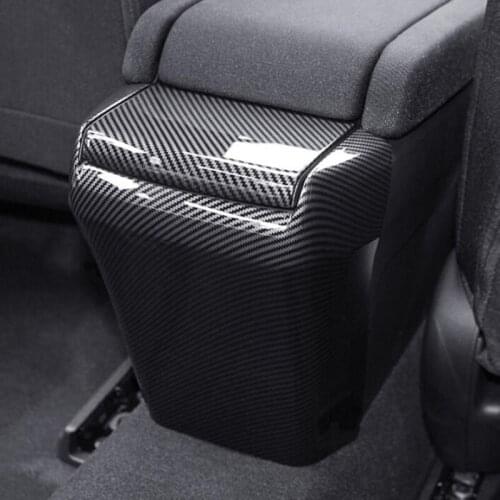 2PCS Car Styling Rear Seat Armrest Storage Box Anti Kick Protection Panel Cover Trim Fit For Honda Civic 2016 - 2019 Sedan