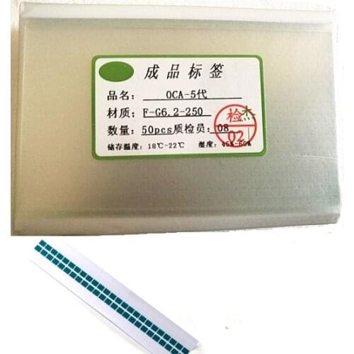 50pcs 250um OCA Optical Clear Adhesive For iPhone XS Max XR X Double Side Sticker LCD Glass Repair Parts with easy tear