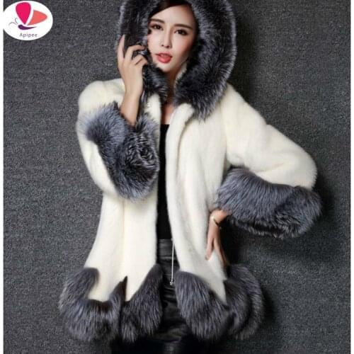 Apipee Fur Coats With Collar