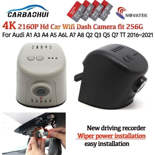 4K HD 2160P Easy Installation Car DVR Dash Camera Video Recorder camera For Audi A1 A3 A4 A5 A6L A7 A8 Q2 Q3 Q5 Q7 TT 2016~2021