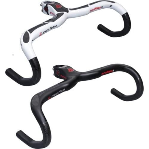 Ec90 full carbon fiber road bike ultra-light one piece stem riser mabiao rack carbon handlebar
