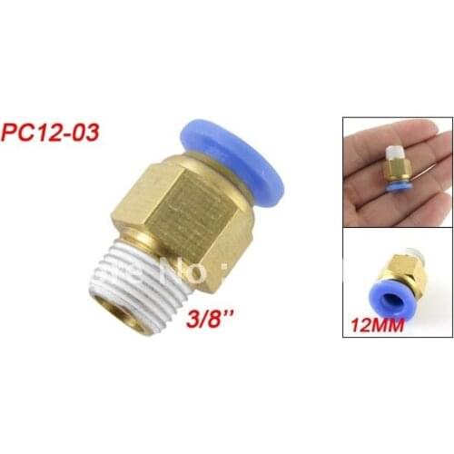 Free Shipping 50PCS A Lot 3/8'' Ellipse Ring Push In Quick Joint Pneumatic Fitting 12mm PC12-03