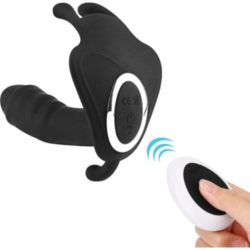 Wearable Butterfly Anal Vibrator Vaginal Anus Stimulator For Couple Orgasm Masturbation Sex Toy Wireless Remote Panty Dildo