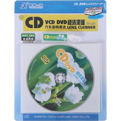 Cd Vcd Dvd Player Lens Cleaner Dust Dirt Removal Cleaning Head Fluids Disc Restor Computer Cd-rom