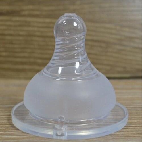 Baby Wide Neck Silicone Baby Infant Soft Teats Bottles Flow Cross Hole Nipples T3LA