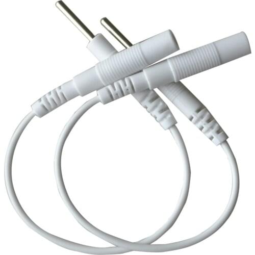 10 Pairs/Lot Needle Type Electric Wire 2.00mm Pin 2.5mm Conversion For Digital TENS Therapy Machine Massager Top Quality