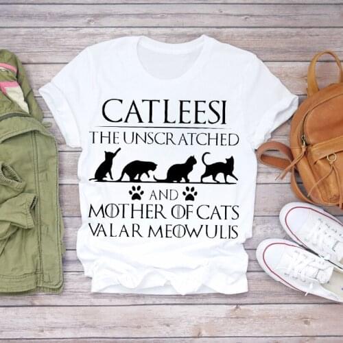 Love graffiti dog theme Women Casual White Tops Casual T Shirt Women funny printed T-shirt Casual Harajuku Female T-shirt