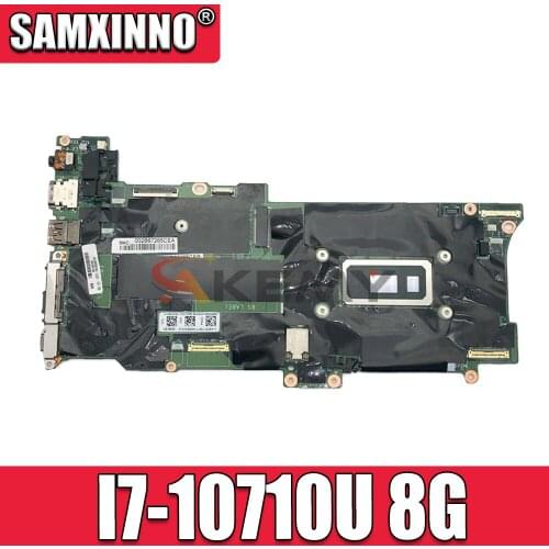GX490 NM-C661 For Lenovo X1C X1 Carbon 8th Gen X1 Yoga 5th Gen laptop motherboard With CPU I7-10710U RAM 8G mainboard