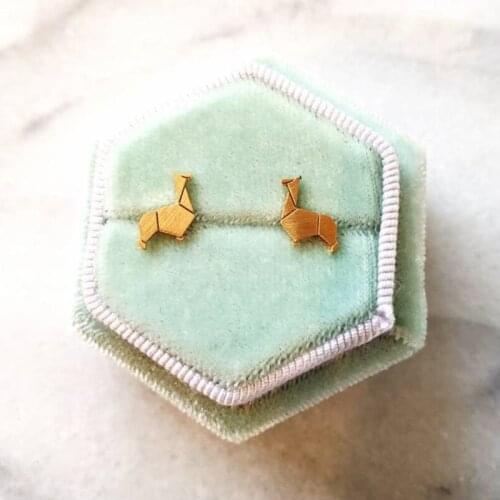 Cartoon Alpaca Stud Earrings for Women Kids Animal Ear Studs Pendientes Stainless Steel Body Piercing Jewelry Party Gift