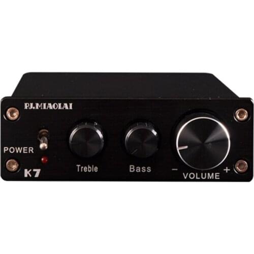 K7 computer desktop HIFI power amplifier 70W*2 fever tube 6n3 power amplifier. Headphone amplifier 40W*2 audio high and bass adj