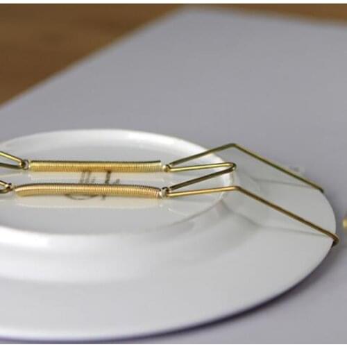 Disk Spring Hook Creative Iron Hanger Ceramic Wall Plate Hook W Shape Wall Hanging Decor Accessories Decorative Panel Hook 10pcs