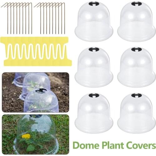 Garden Cloche Dome Plant Bell Plant Covers For Garden Decor Plant Protector Cover Plastic For Plant Protection Cover