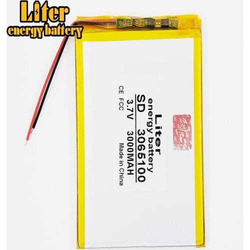 Liter energy battery 3.7V 2300mAh 3065100 Lithium Polymer Li-Po li ion Rechargeable Battery For Mp3 MP4