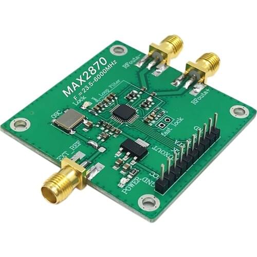 MAX2870 Module RF Signal Source 23.5-6000Mhz 6Ghz 0.5PPM High Precision Low Noise PLL Phase Locked Loop