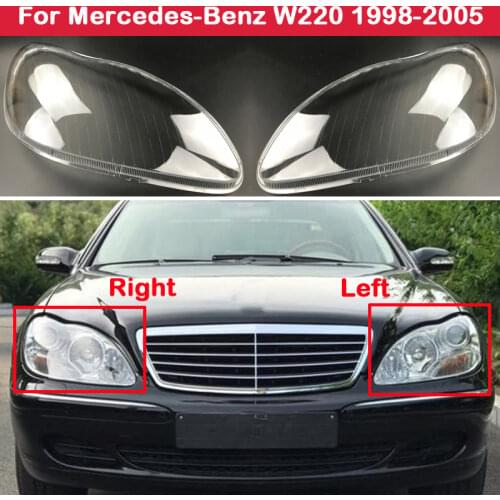 Car Headlight Headlamp Clear Lens Auto Shell Cover For Mercedes-Benz W220 S600 S500 S320 S350 S280 1998-2005