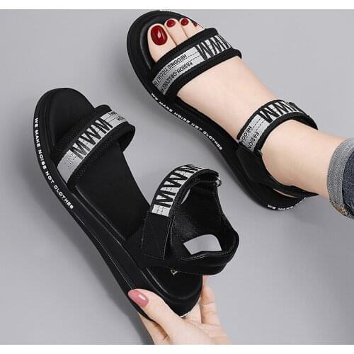 New Women Summer Casual Flat Sandals Ladies Fashion Comfortable Breathable Shoes