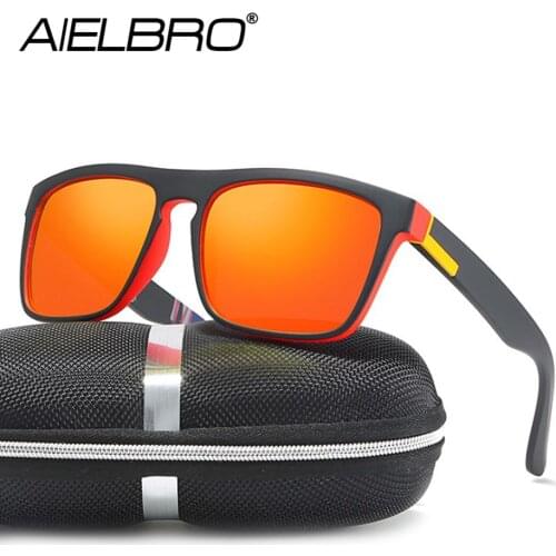 AIELBRO Cycling Sunglasses Polarized Cycling Goggle 9 Color Sunglasses 2020 Man Cycling Glasses High Quality oculos ciclista