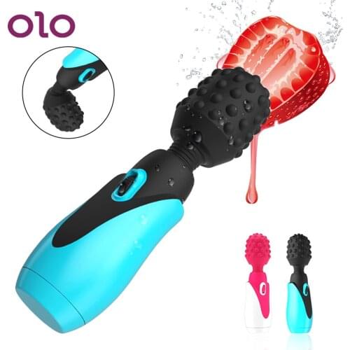 OLO AV Vibrator Clitoris Stimulator Vibrating Dildo Sex Toys for Woman Powerful Magic Wand Female Masturbator Anal Massager