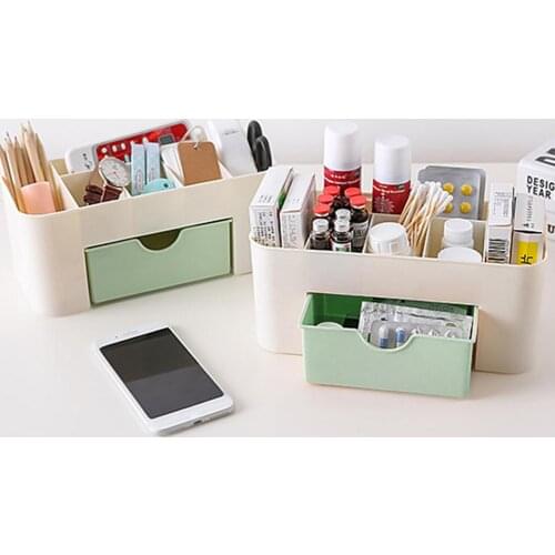 Plastic Cosmetic Storage Box Drawer Organizer Drawer Divider Makeup Jewelry Organizer Rangement Cuisine Home Storage Drawers