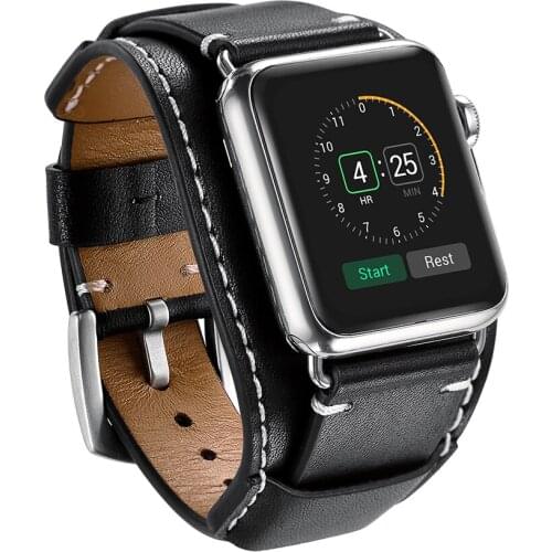 Luxury Real Leather Bracelet Belt For Apple Watch Band 38mm 40mm 42mm 44mm Genuine Leather iWatch Series 2 3 4 5 Strap Wristband