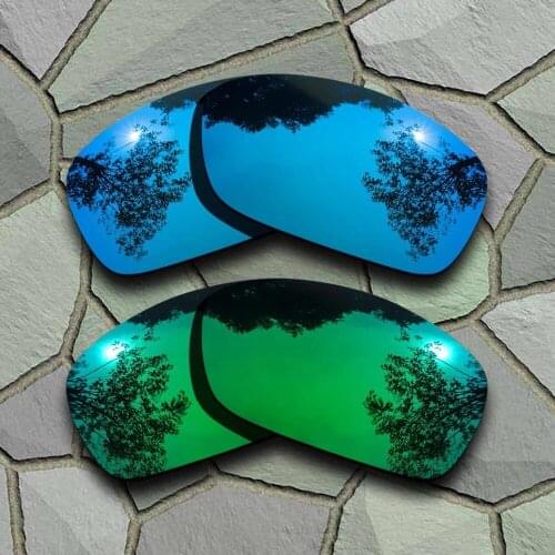 Sky Blue&Jade Green Sunglasses Polarized Replacement Lenses for Oakley Hijinx