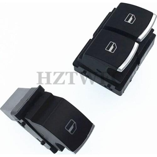 High Quality Chrome Mater & Single Window Control Switch 5K3959857 5ND959855 For VW Golf 5 6 Touran Passat CC Touran Tiguan