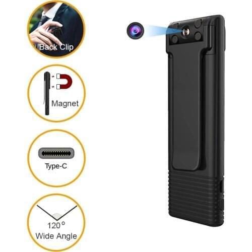 Z3 Hd 1080P Mini Camera Draagbare Digitale Video Body Gedragen Cam Dv Terug Clip Sterke Magneet Zuig Ir Nachtzicht Lens