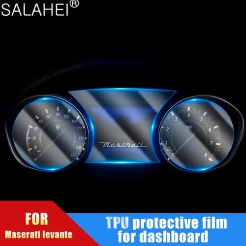 For Maserati Levante 2018 2019 Car Instrument Panel Screen Protector Interior Car Dashboard Membrane Protective TPU Film