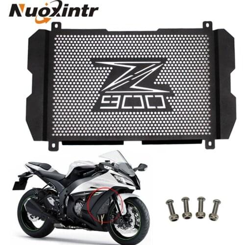 Nuoxintr Motorcycle Radiator Grille Guard Z900 Protector Black High Quality Radiator Grille Cover For Kawasaki Z900 2017 2018