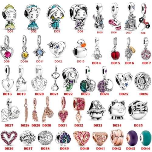 New Original 925 Sterling Silver Charms Fit Bracelet Bangle Necklace DIY Women Jewelry