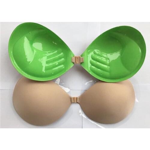 2019 Multicolor Self-Adhesive Silicone Strapless Bandage Bra Front Closure Sexy Push Up Bras Women Wire Free Invisible Bra