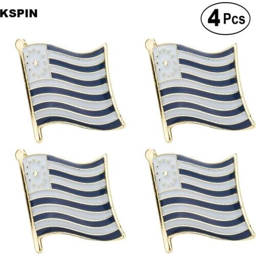 Mormon Brooches Lapel Pin Flag badge Brooch Pins Badges 4pcs