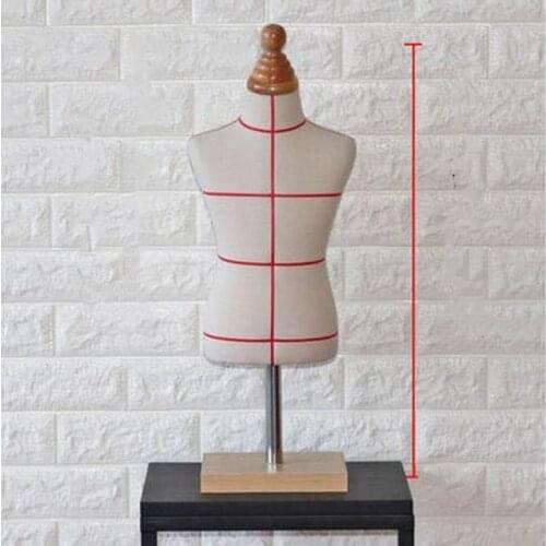 1/2 Plastic Male Body Mannequin Sewing For Man Clothes,Wood Base Busto Dresses Form Stand1:2 Scale Jersey Bust Can Pin 1pc C760