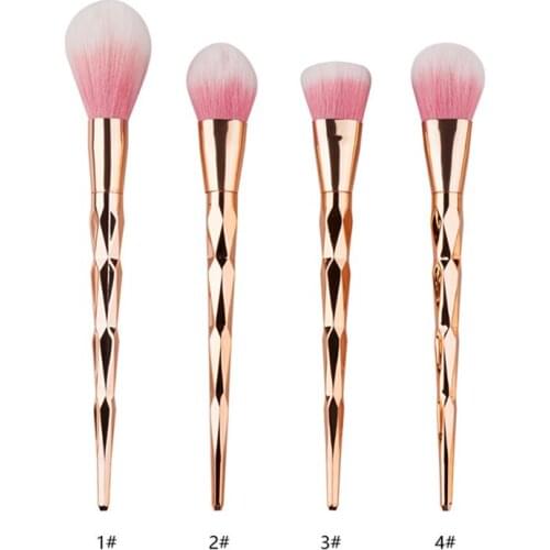 1Pcs/Set Brand Women Beauty Diamond Rose Gold Makeup Powder Foundation Makeup Brush Set Cosmetics Makeup For Face Make Up Tools