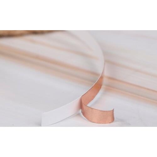 10m Double Sided Conduct Copper Foil Shielding Tape Conductive Self Adhesive Heat Insulation 6mm width