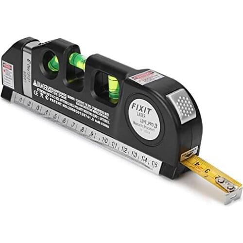 100PCS Multifunctional DIY Laser Guide Leveler Straight Project Line Measuring Level Tools Rulers